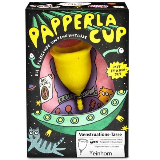 Menstruationstasse von Einhorn Papperlacup Gr. M-Mymea-box